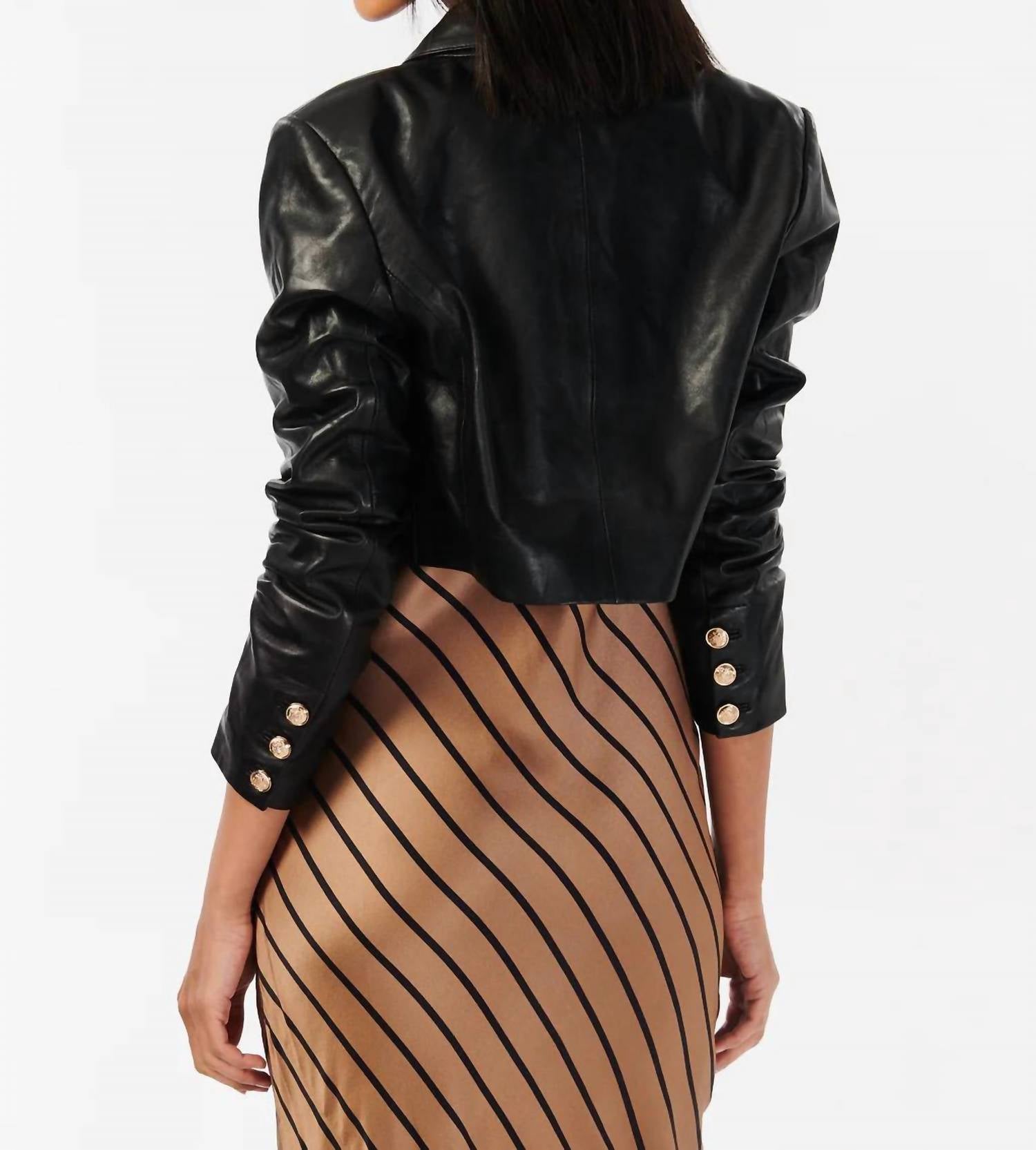 Cami Nyc - Boa Leather Cropped Jacket