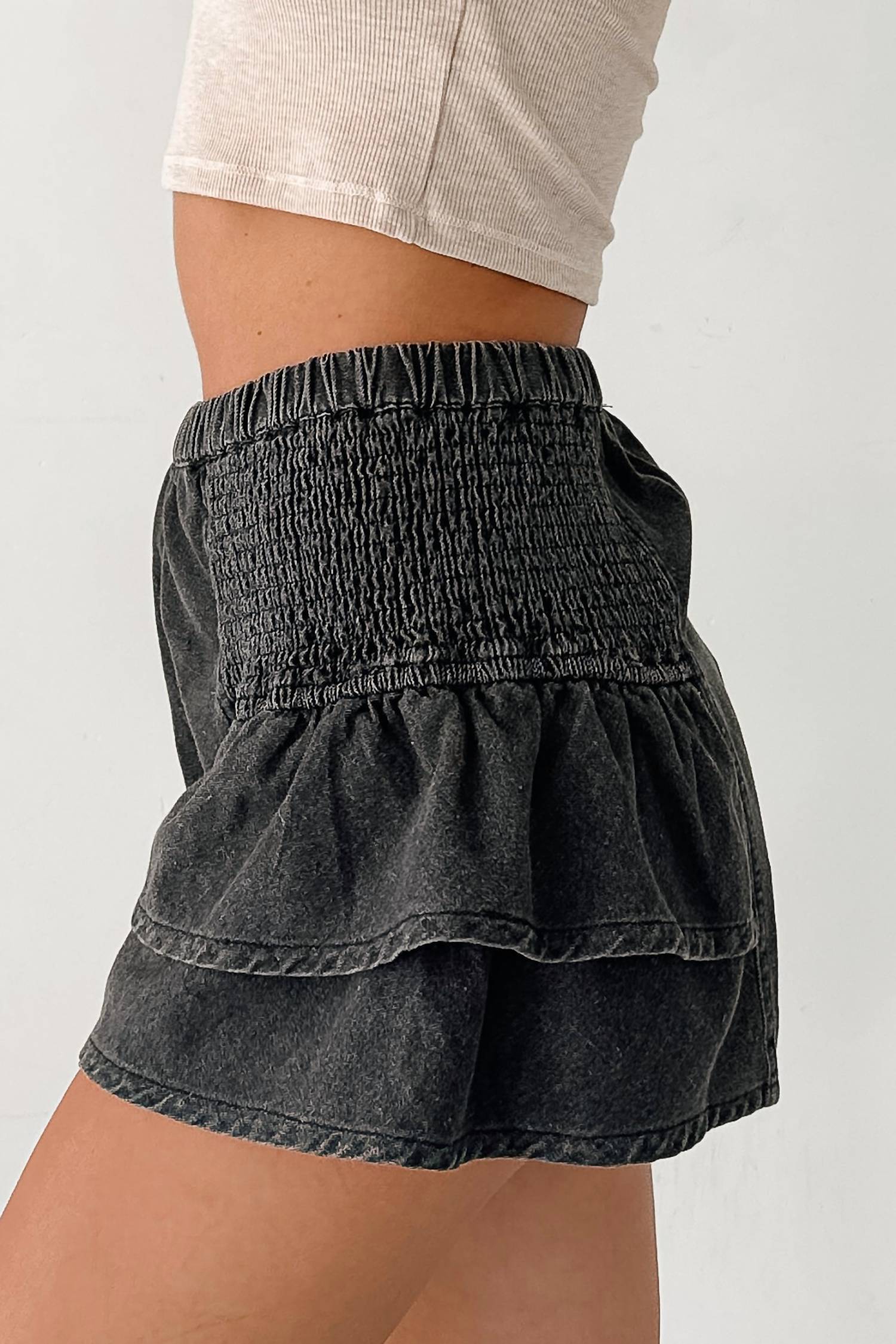 Day + Moon - Ruffled Retreat Shorts