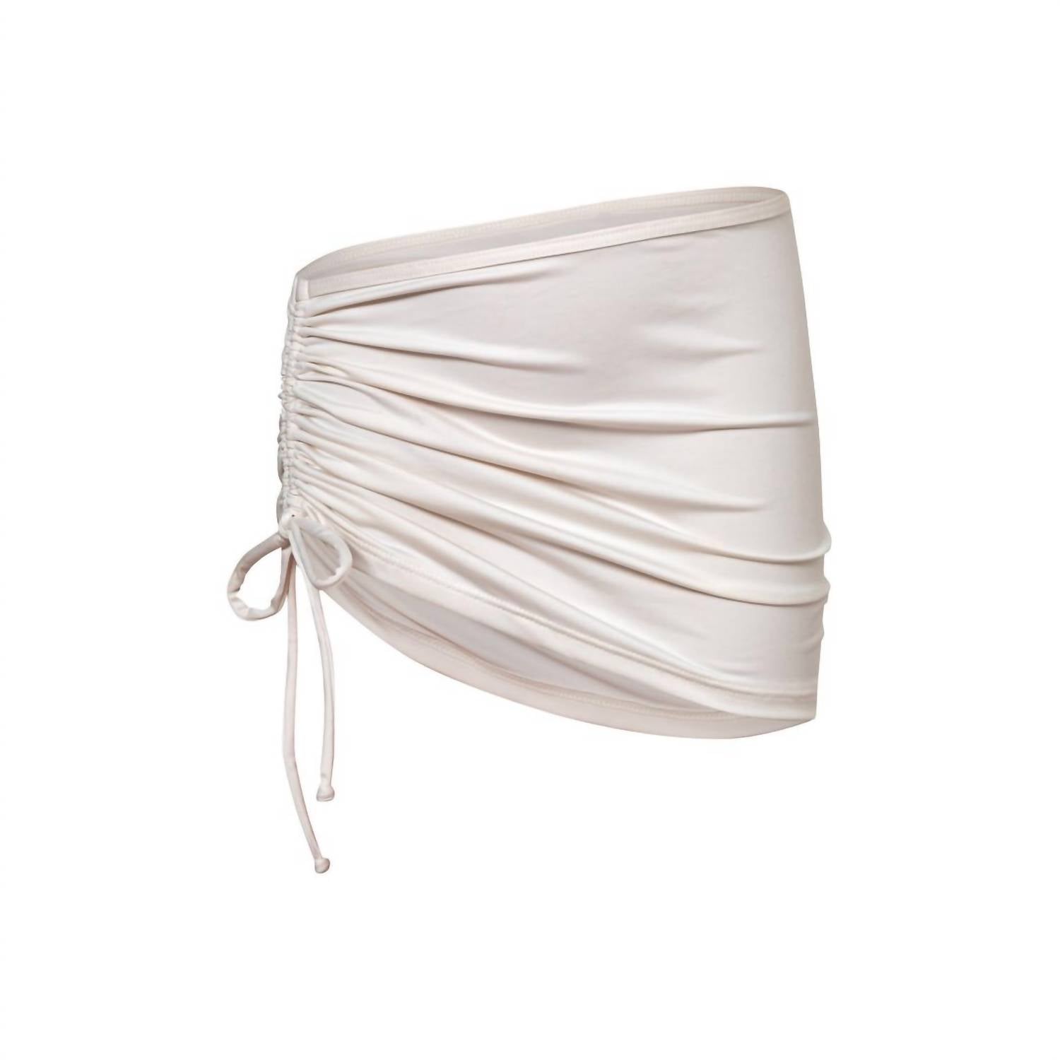 submarine Women's Scrunch It Cover Up in cream - women's swimwear