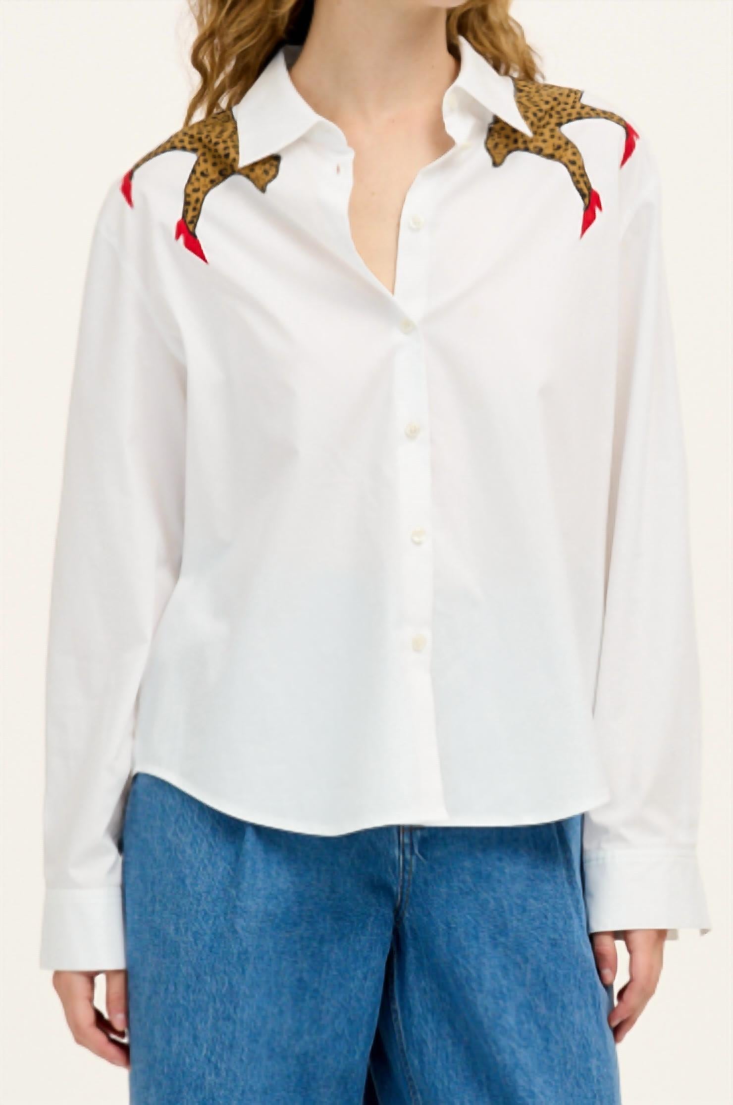 Tanya Taylor - Margaux Cheetah Button-front Cotton Shirt