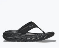 Hoka Women's Ora Recovery Flip-flop Sandal in black gray - women's sandal