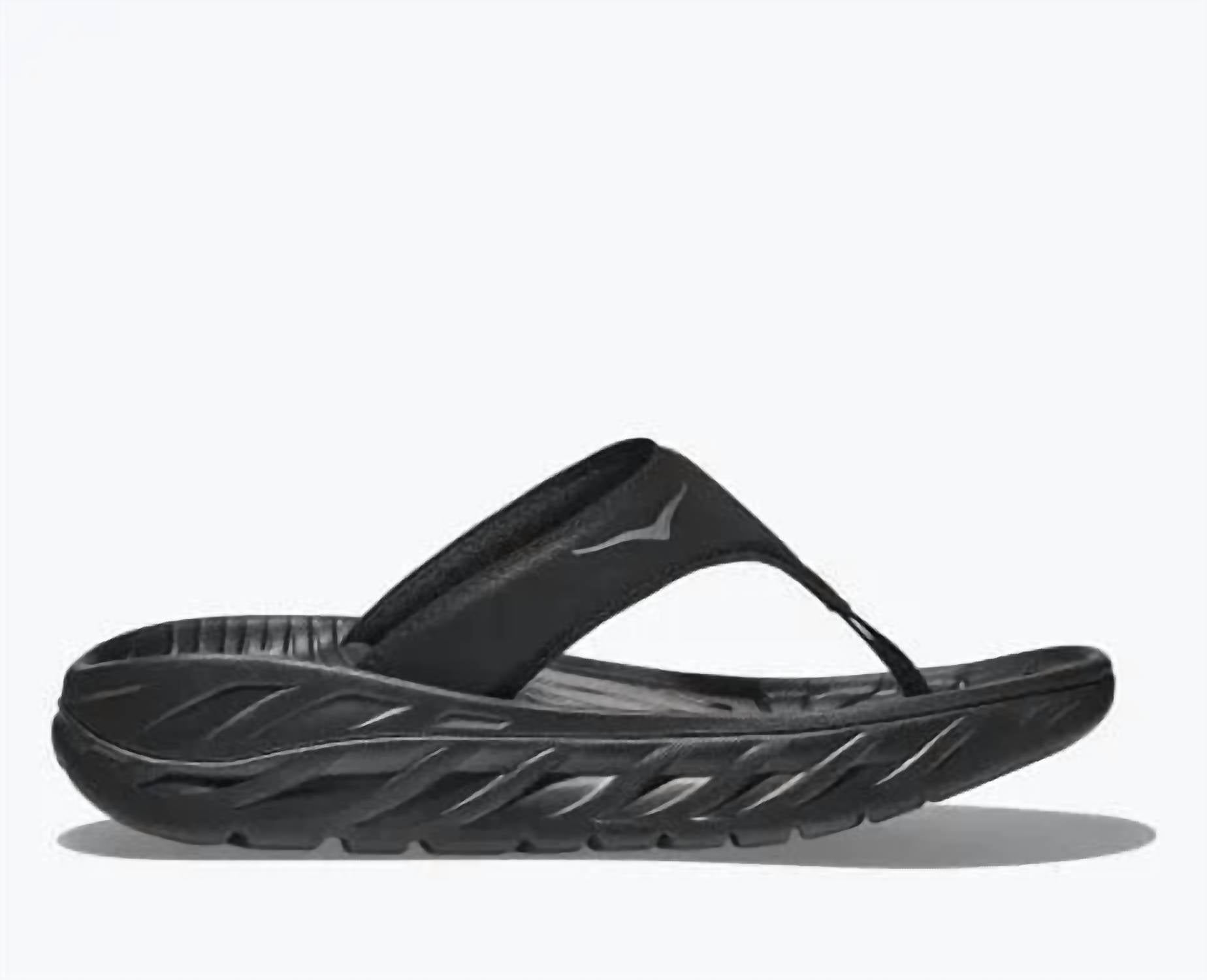 Hoka Women's Ora Recovery Flip-flop Sandal in black gray - women's sandal