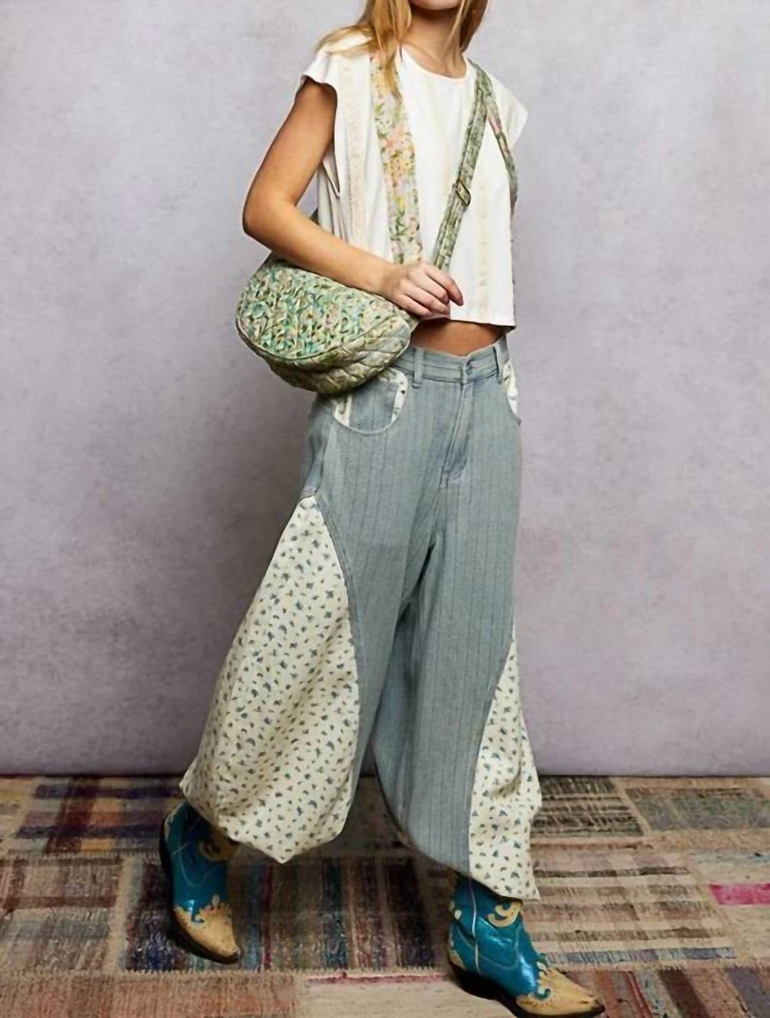 Pol - Women's Painted Canyon Quilted Crossbody Bag