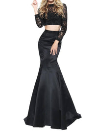 Sherri Hill - Two-Piece Satin Prom Dress