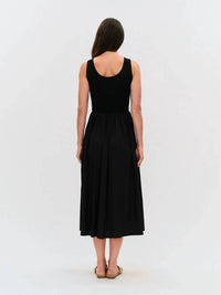 Six/Fifty - Alicia Mixed-media Rib Poplin Dress