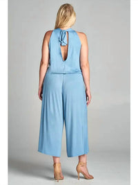 Emerald Collection - Halter Style Midi Jumpsuit