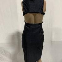Adriana Degreas - Cut-out Solid Short Dress