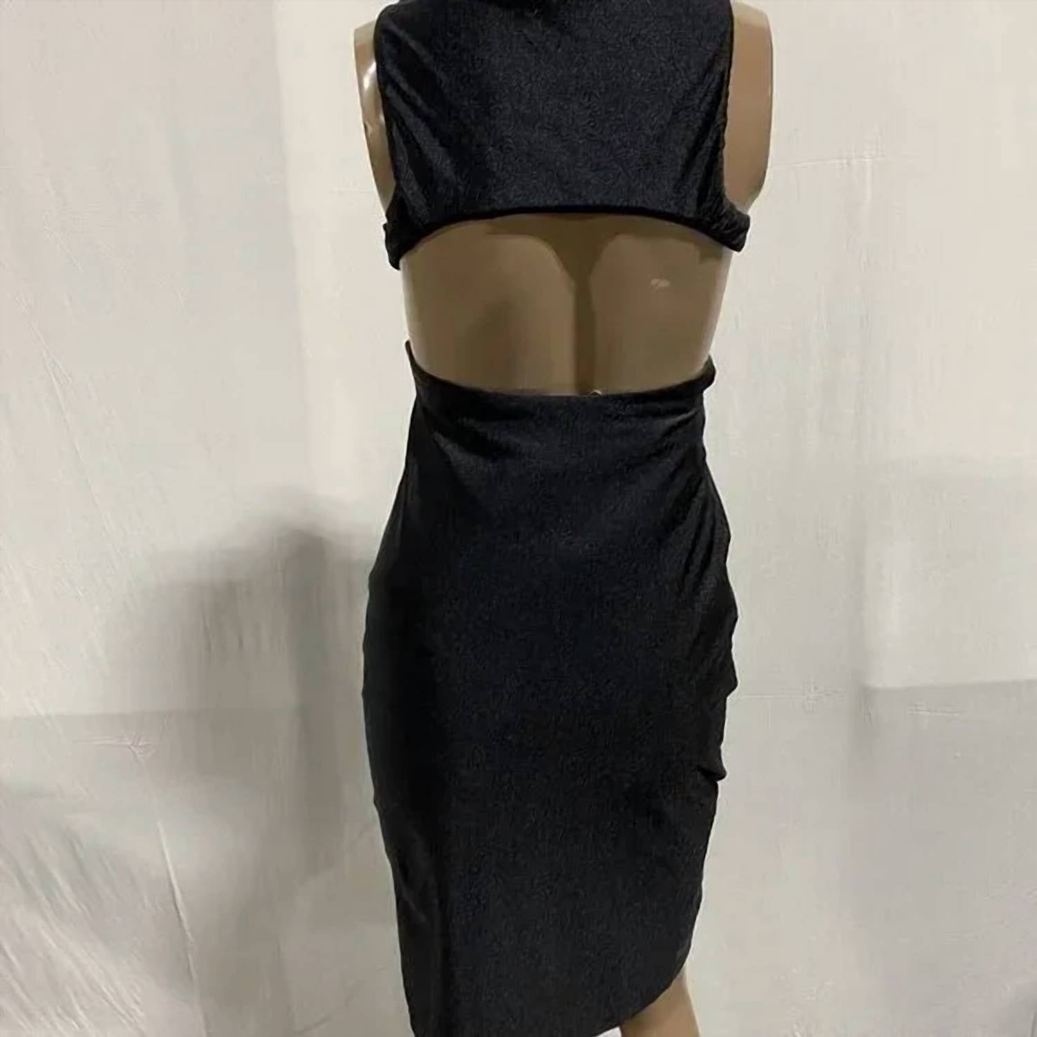 Adriana Degreas - Cut-out Solid Short Dress