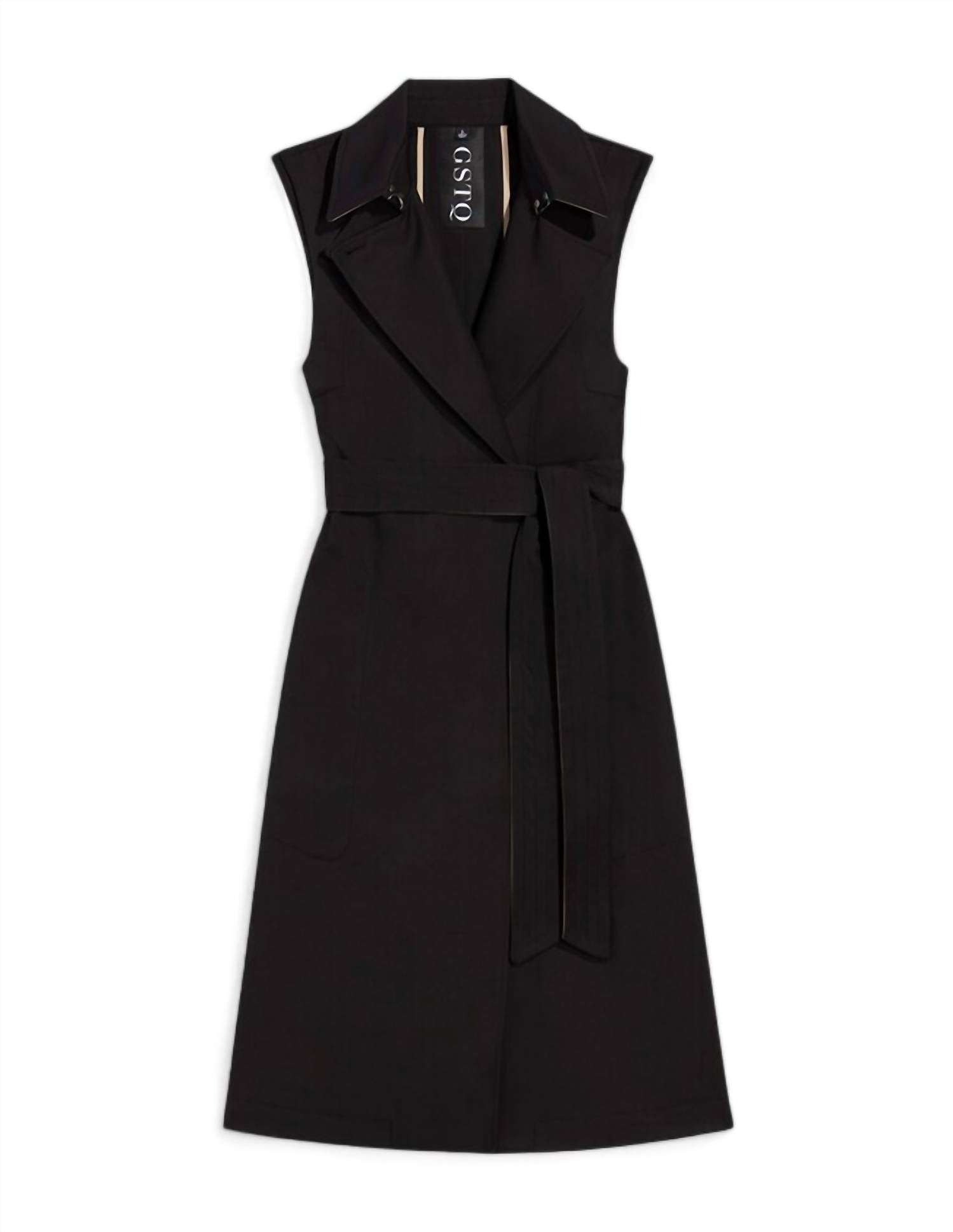 Gstq - WOMEN'S SLEEVELESS TRENCH COAT