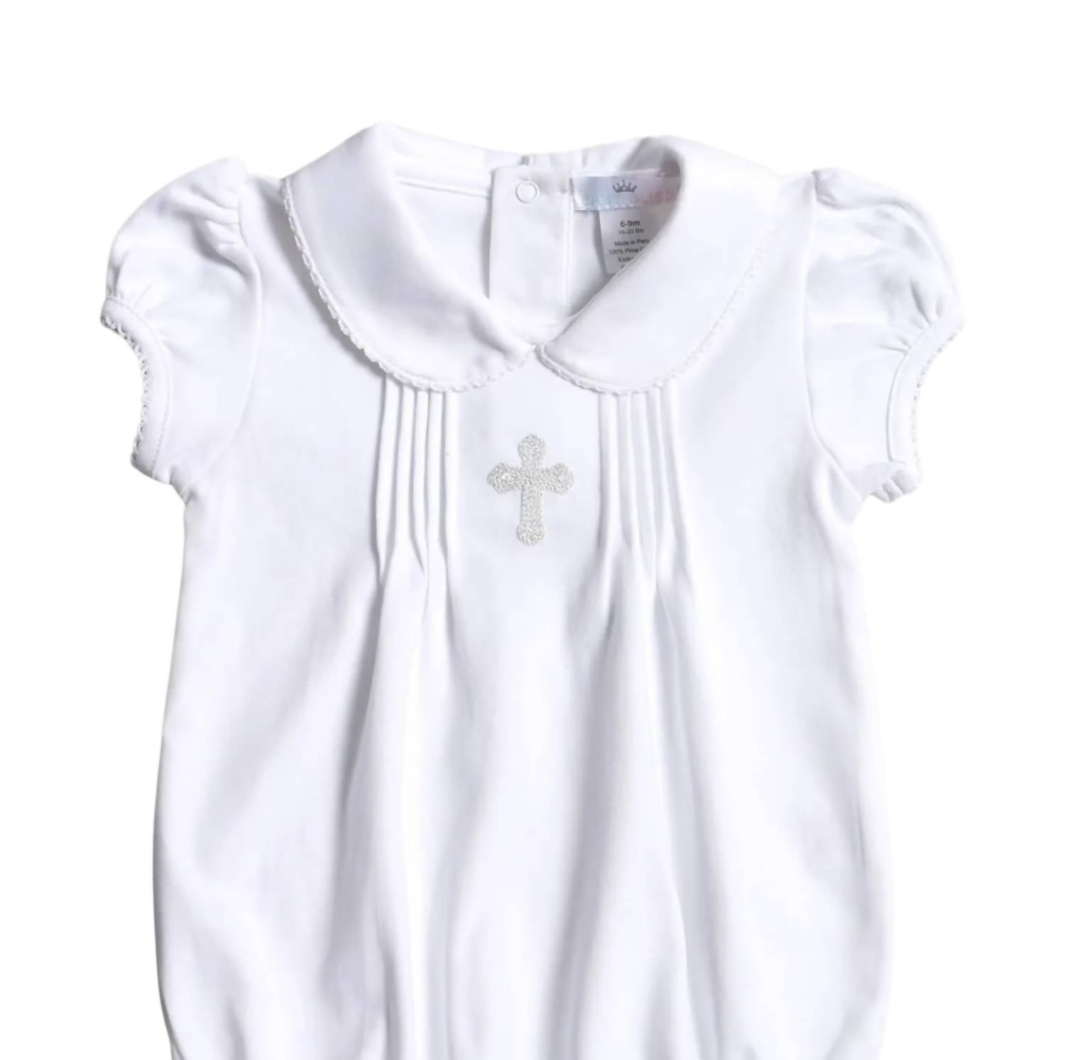 Hug Me First - Girls Embroidered Bubble Onesies