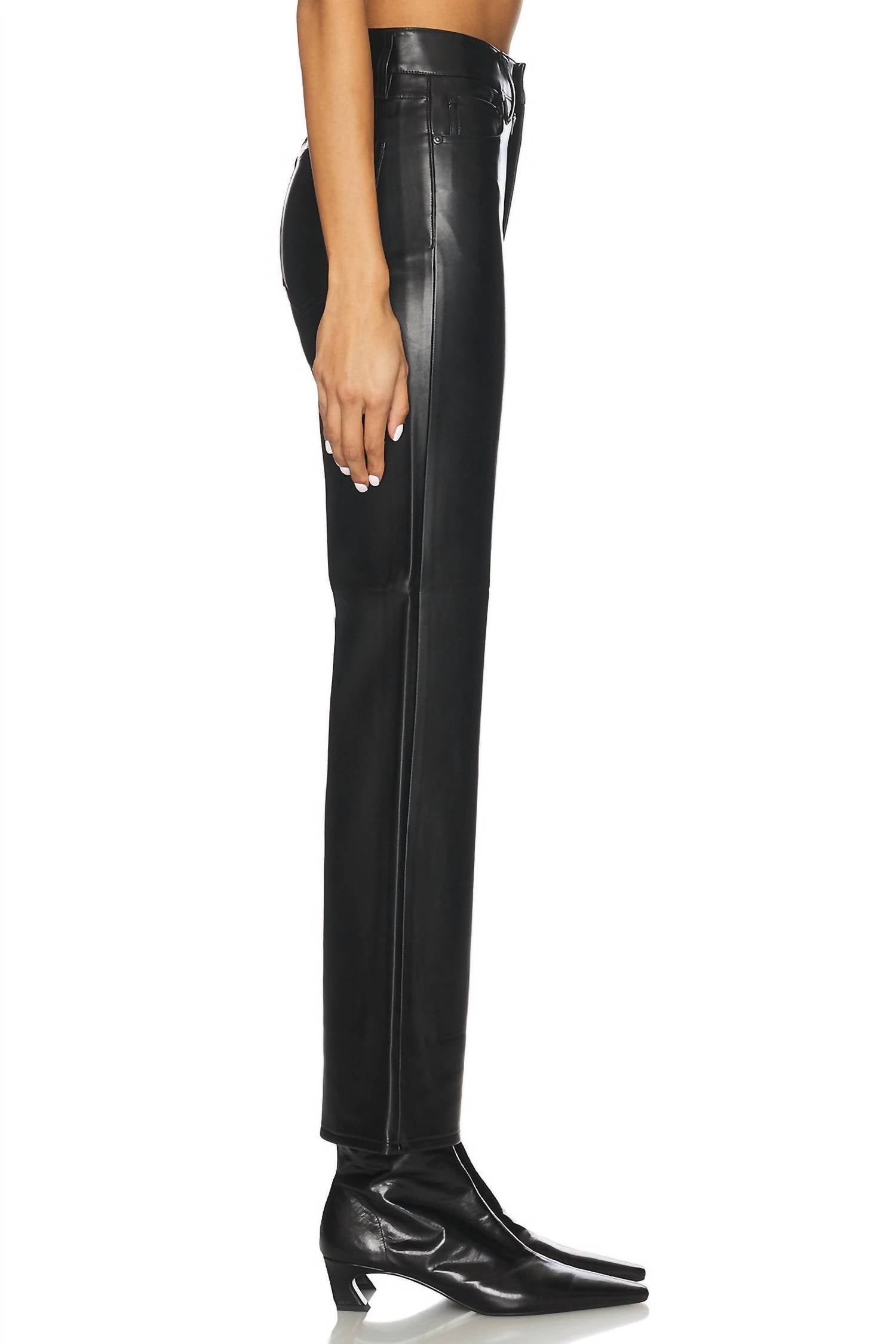 PISTOLA Ally High Rise Ankle Boot Pants in onyx - women's pants - view 4
