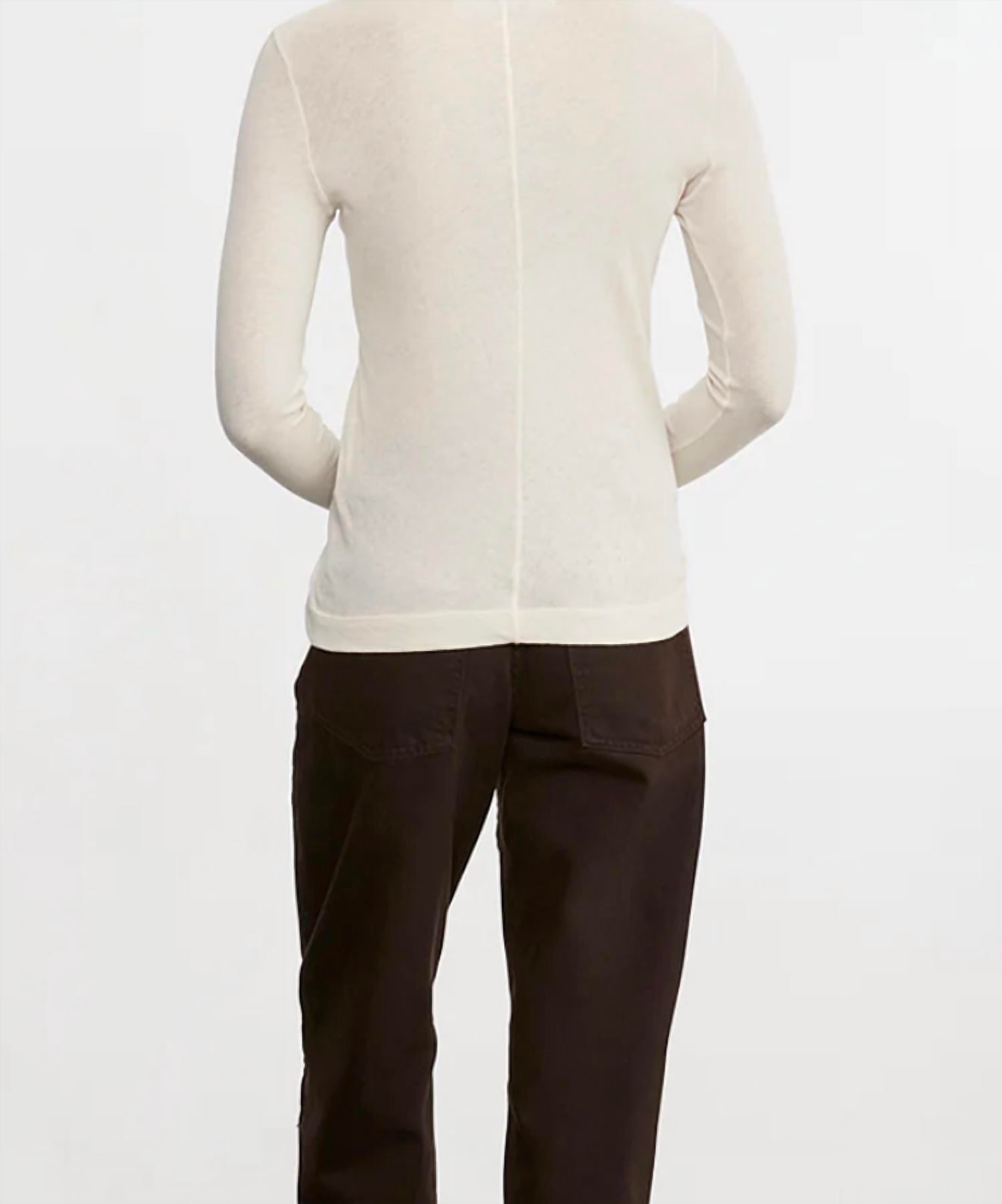 Enza Costa - Cashmere Easy Cuffed U Top