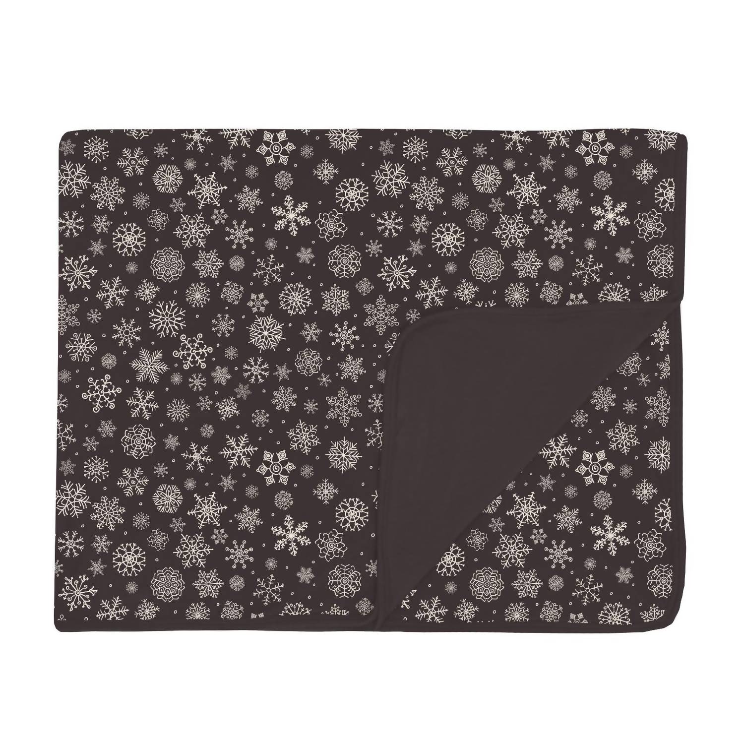 Kickee - Toddler's Chalkboard Snowflakes Blanket
