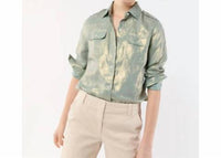 Ann Mashburn - Foil-printed Safari Shirt