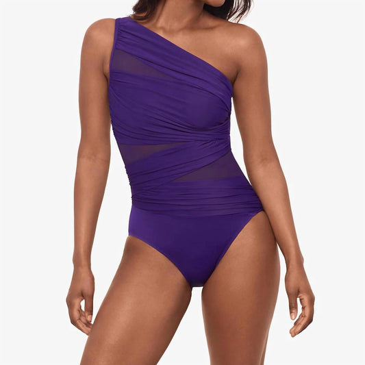 Miraclesuit - One-shoulder One-piece Swimsuit