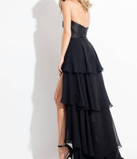 Rachel Allan - Mikado Romper With Removable Chiffon Skirt