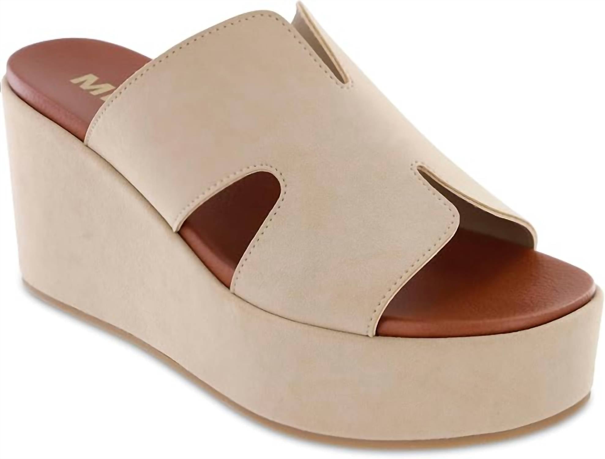 Mia Shoes - Women's Reta Suede Platform Wedges