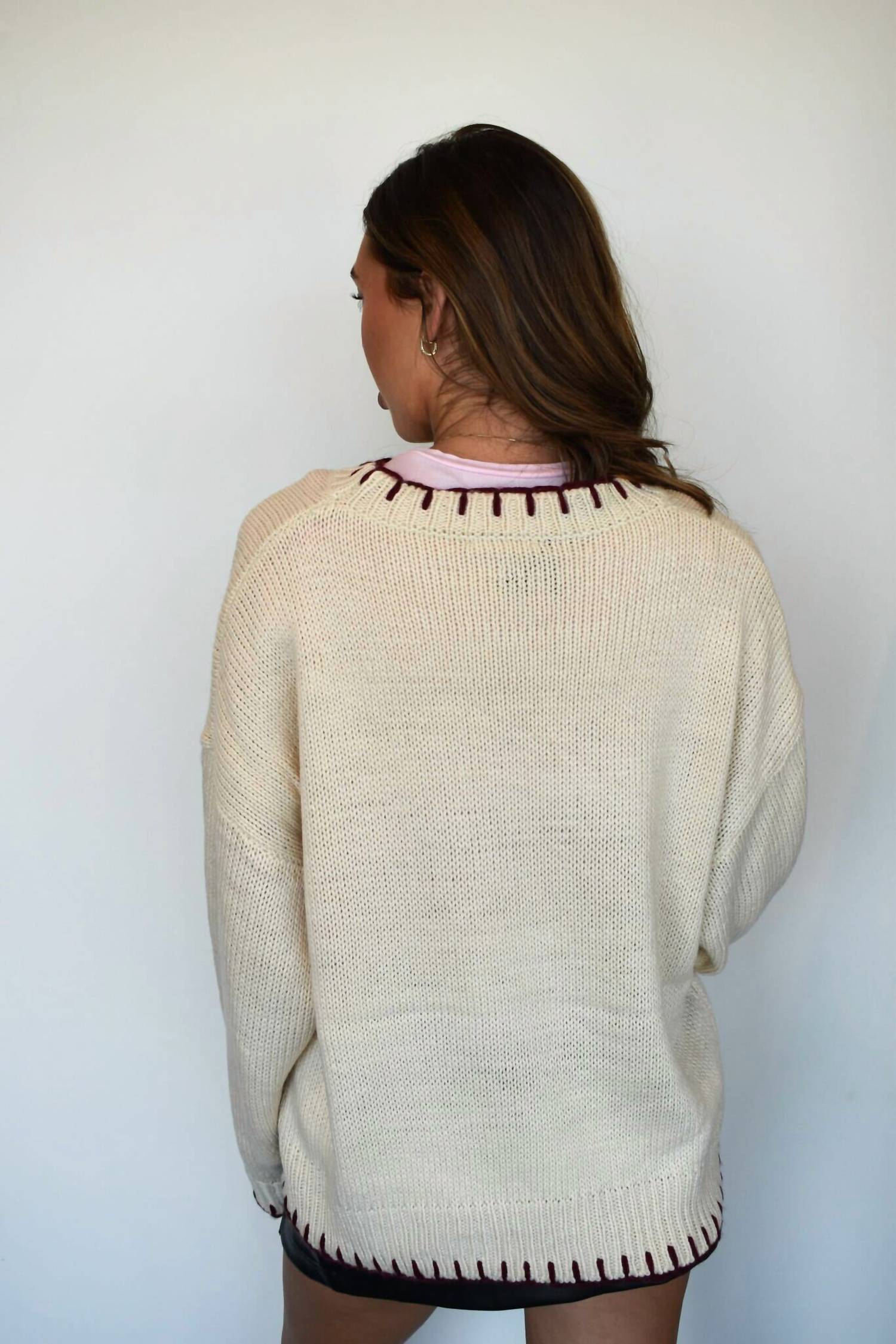 Tea N Rose - Contrast Sweater
