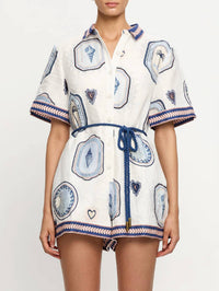Kivari - Alessia Collar Neck Playsuit