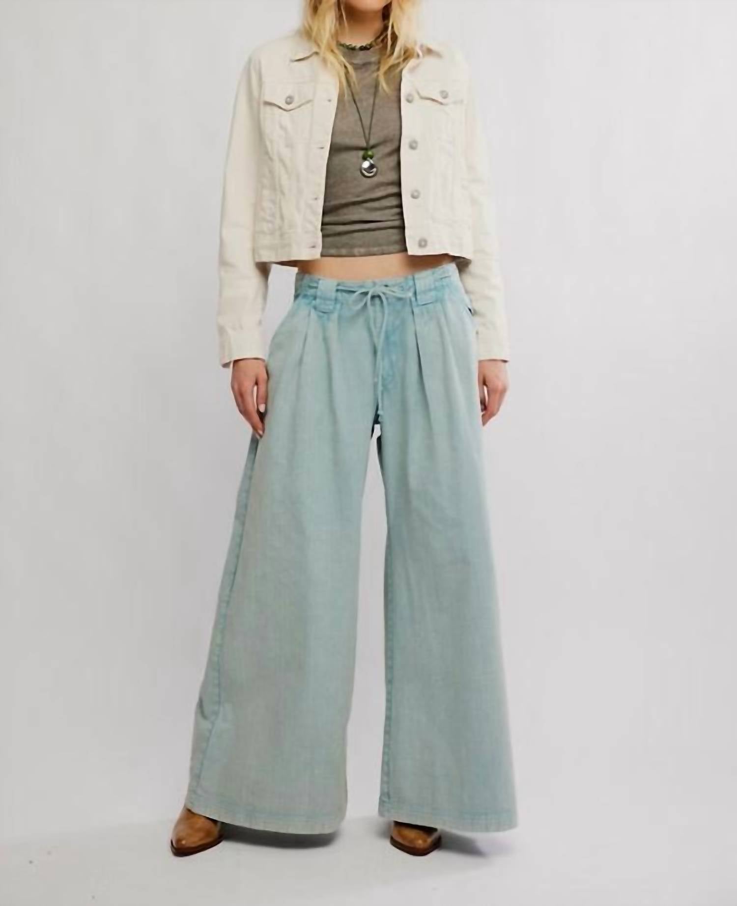 Free People - Julien Wide Leg Chino Trousers