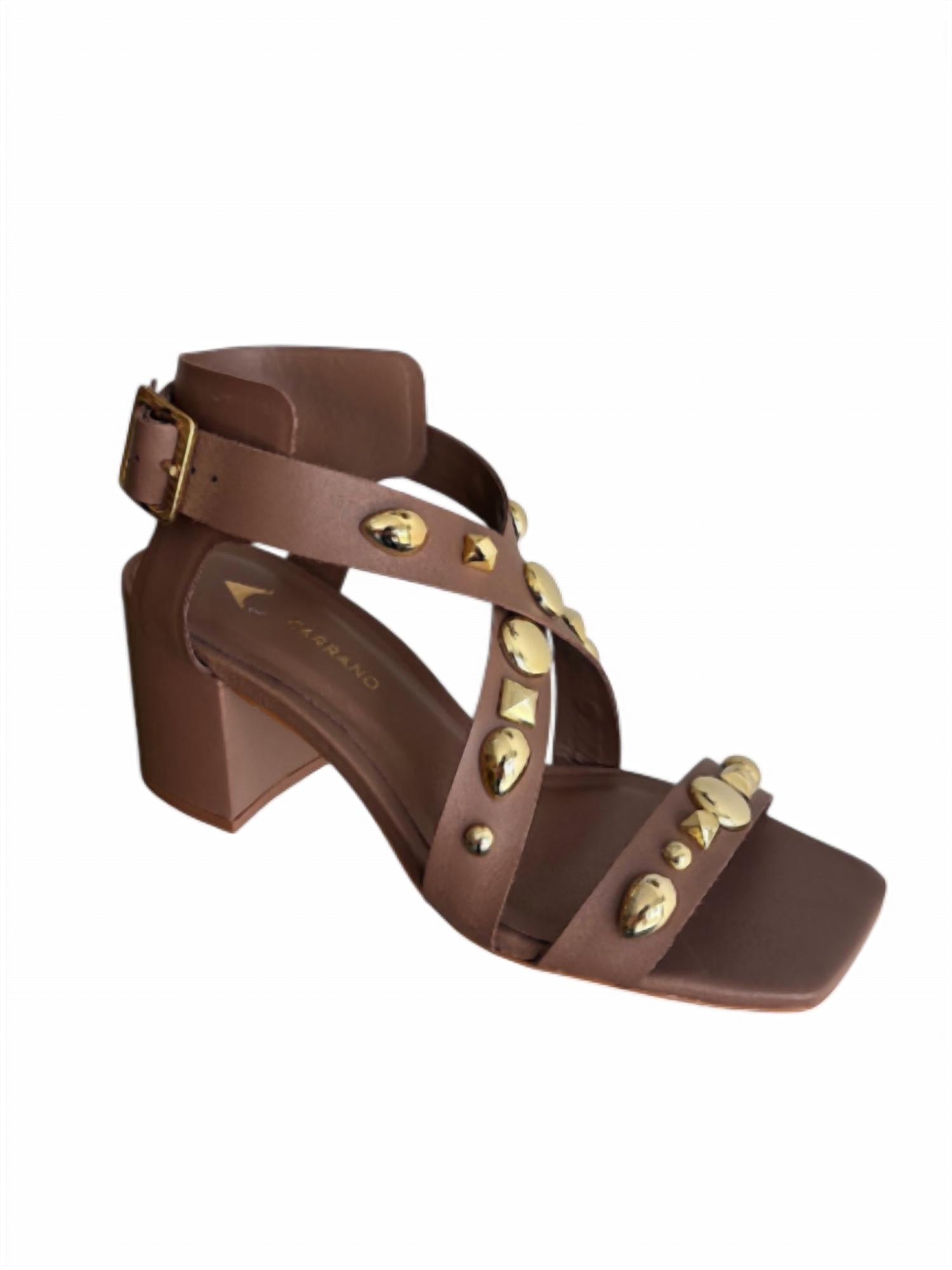 Carrano - Women's Studded Ankle Strap Heel Sandal