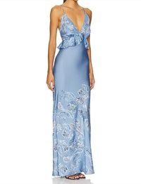 Rococo Sand - Peplum Maxi Dress