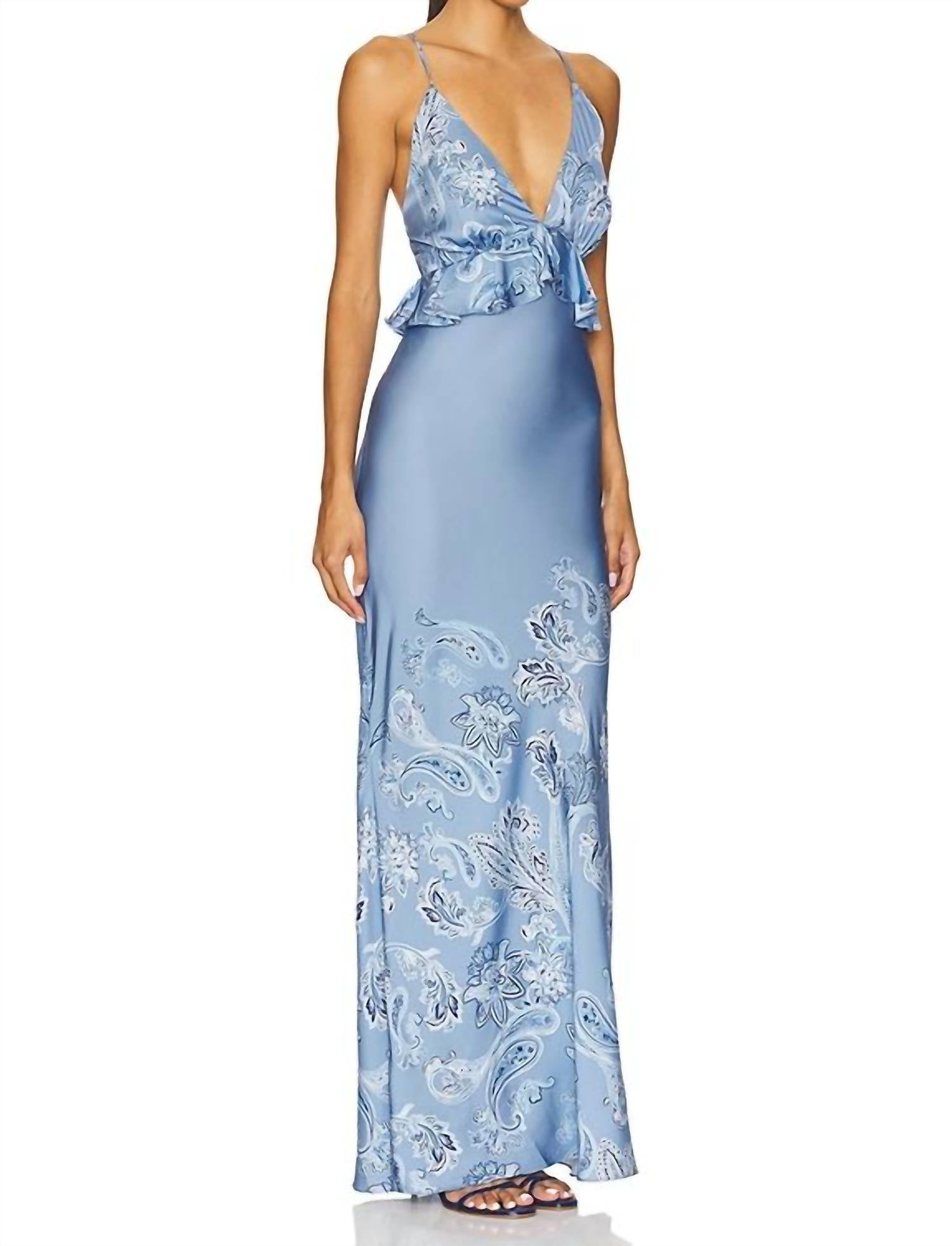Rococo Sand - Peplum Maxi Dress