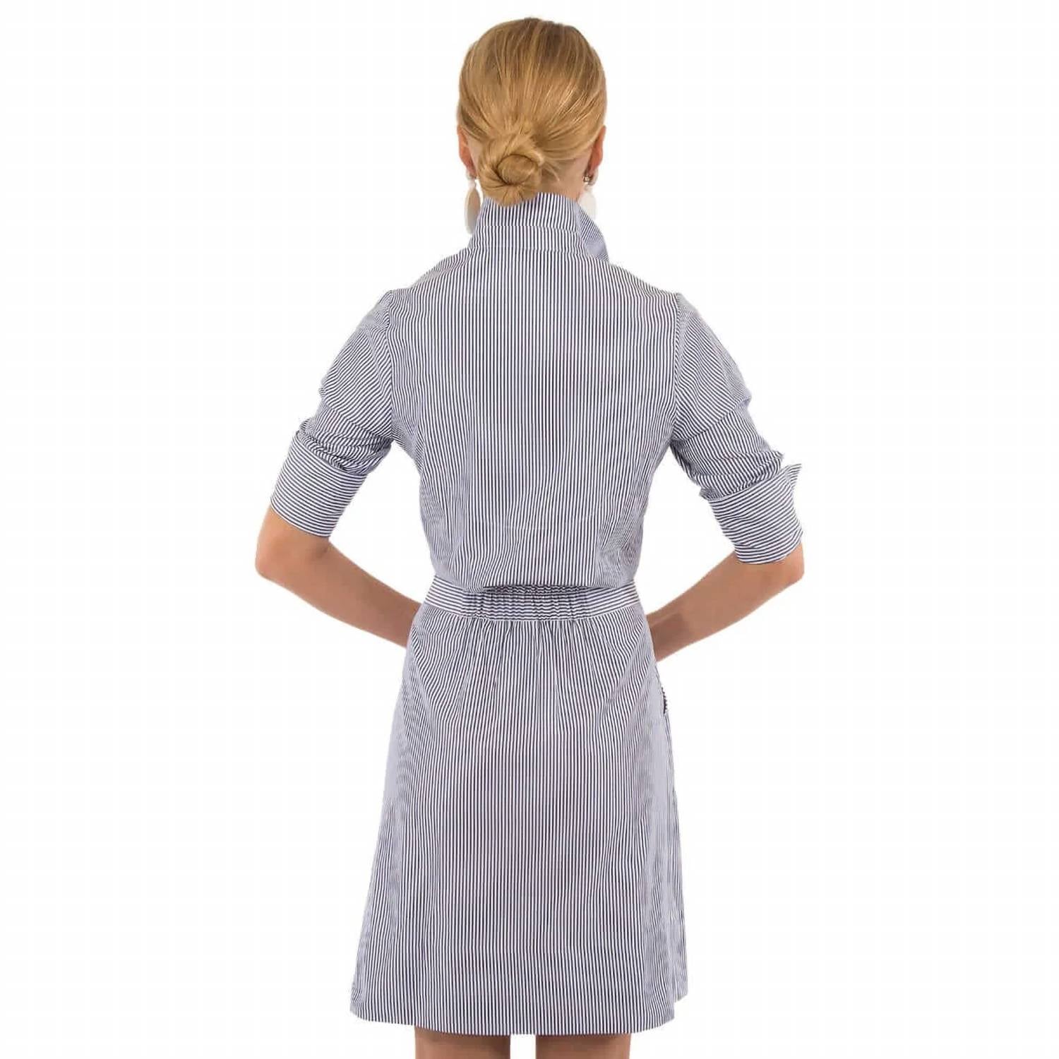 Gretchen Scott - Striped Breezy Blouson Dress