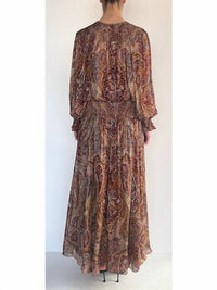 Hemant & Nandita - Smocked Detail Maxi Dress