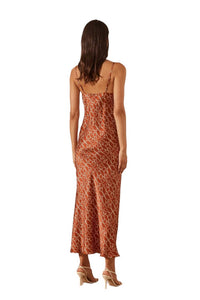 Shona Joy - ARTISTI SILK PLUNGED SLIP MIDI DRESS