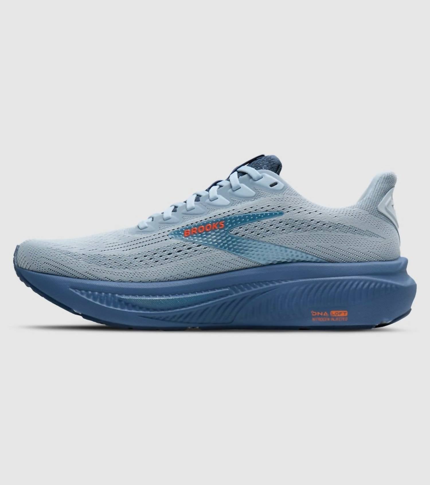 BROOKS Men's Ghost 17 Running Shoe in 465 skyway moonlight orange - men's shoe - alternate view