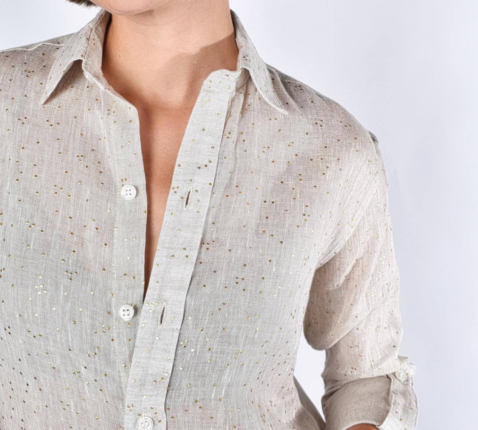 Emily Phillips - Dot Linen Mini Dress