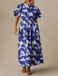 Faherty - Coastal Poplin Elia Smocked Dress