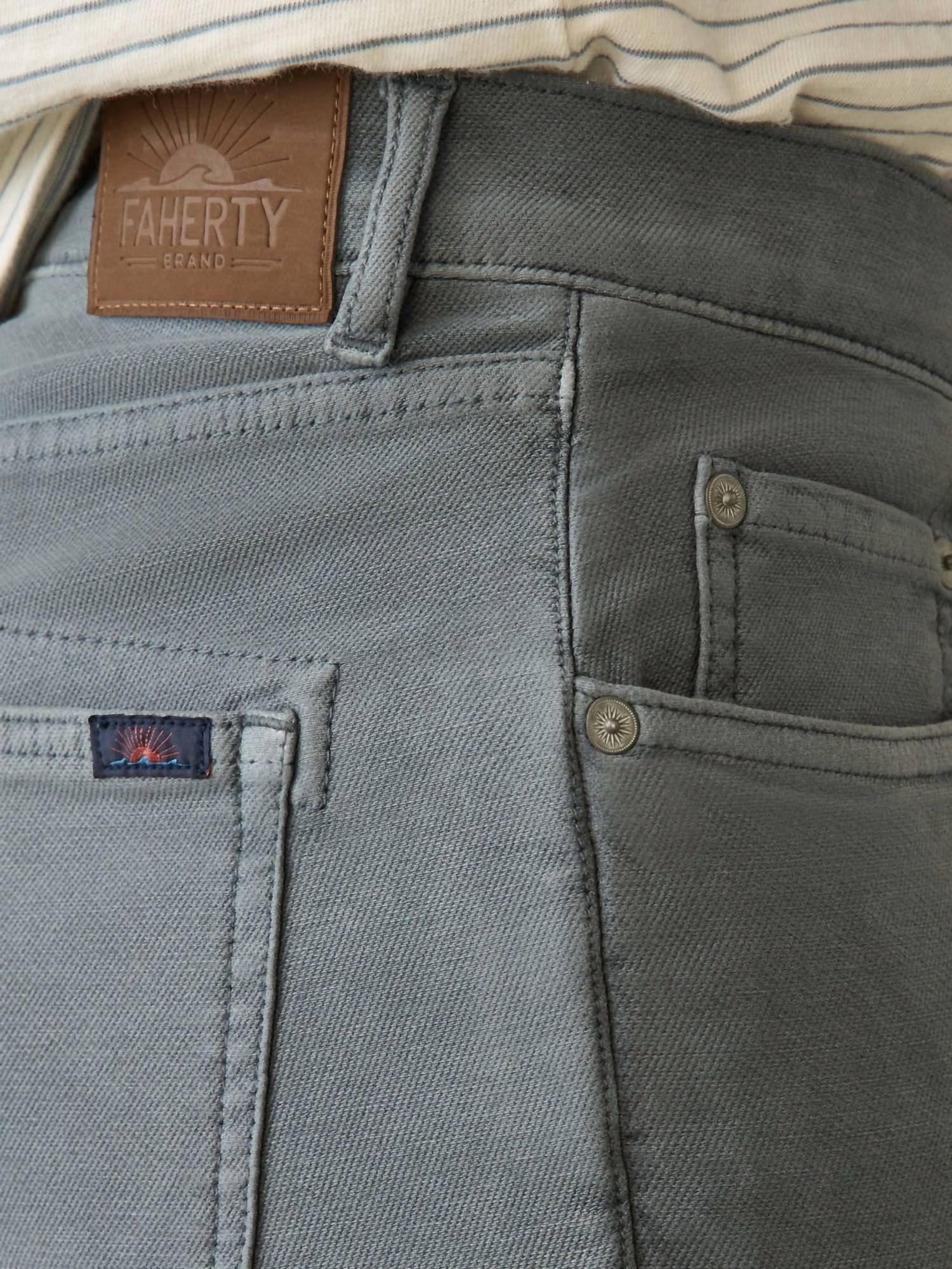 Faherty - Stretch Terry 5-pocket Pant