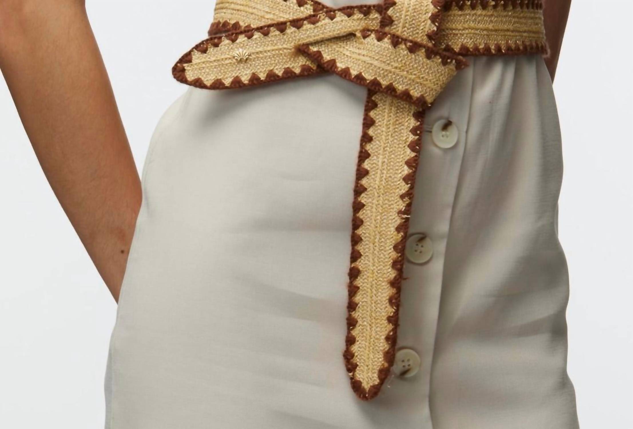 Lele Sadoughi - Women's Adjustable Raffia Knot Belt