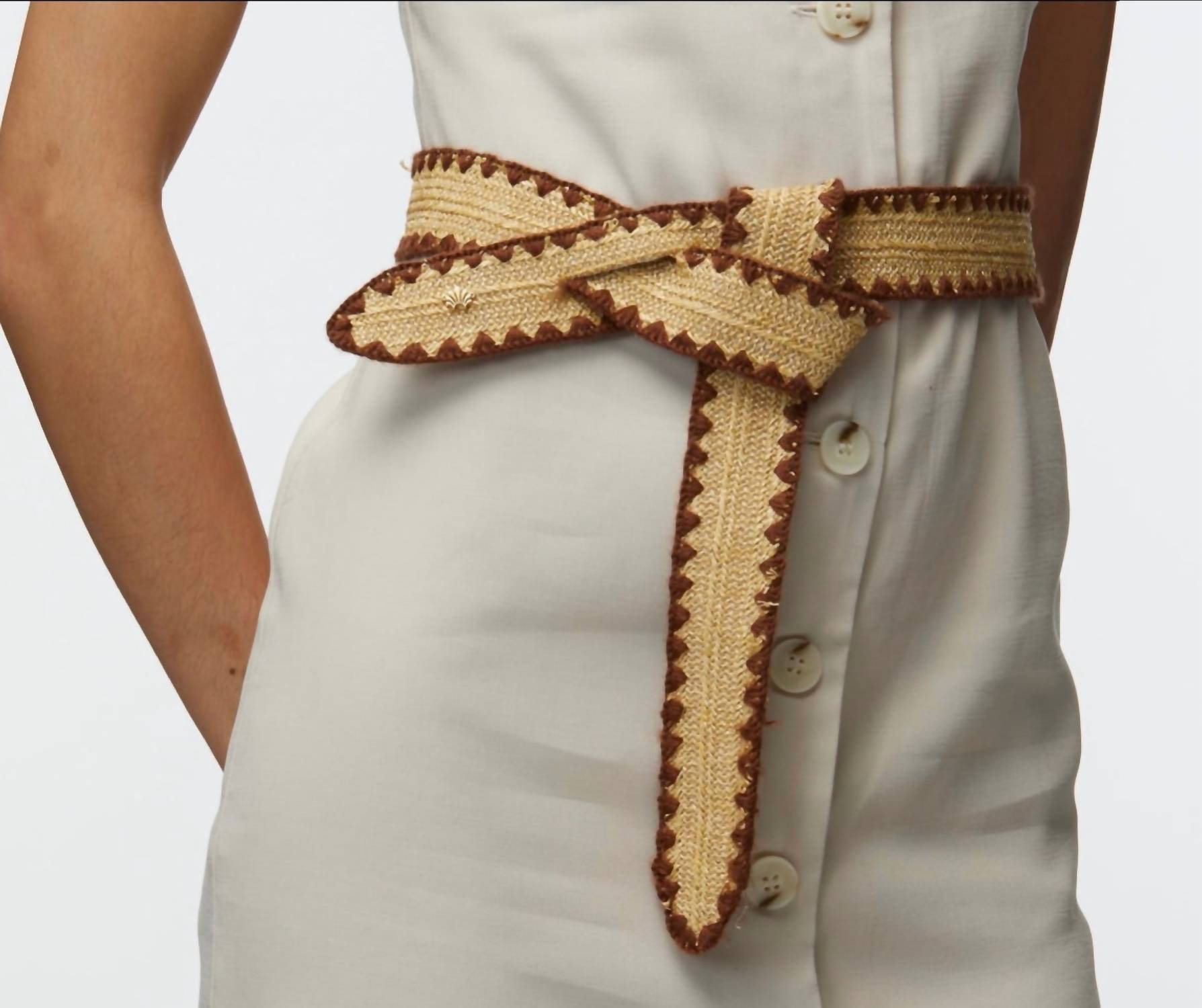Lele Sadoughi - Women's Adjustable Raffia Knot Belt