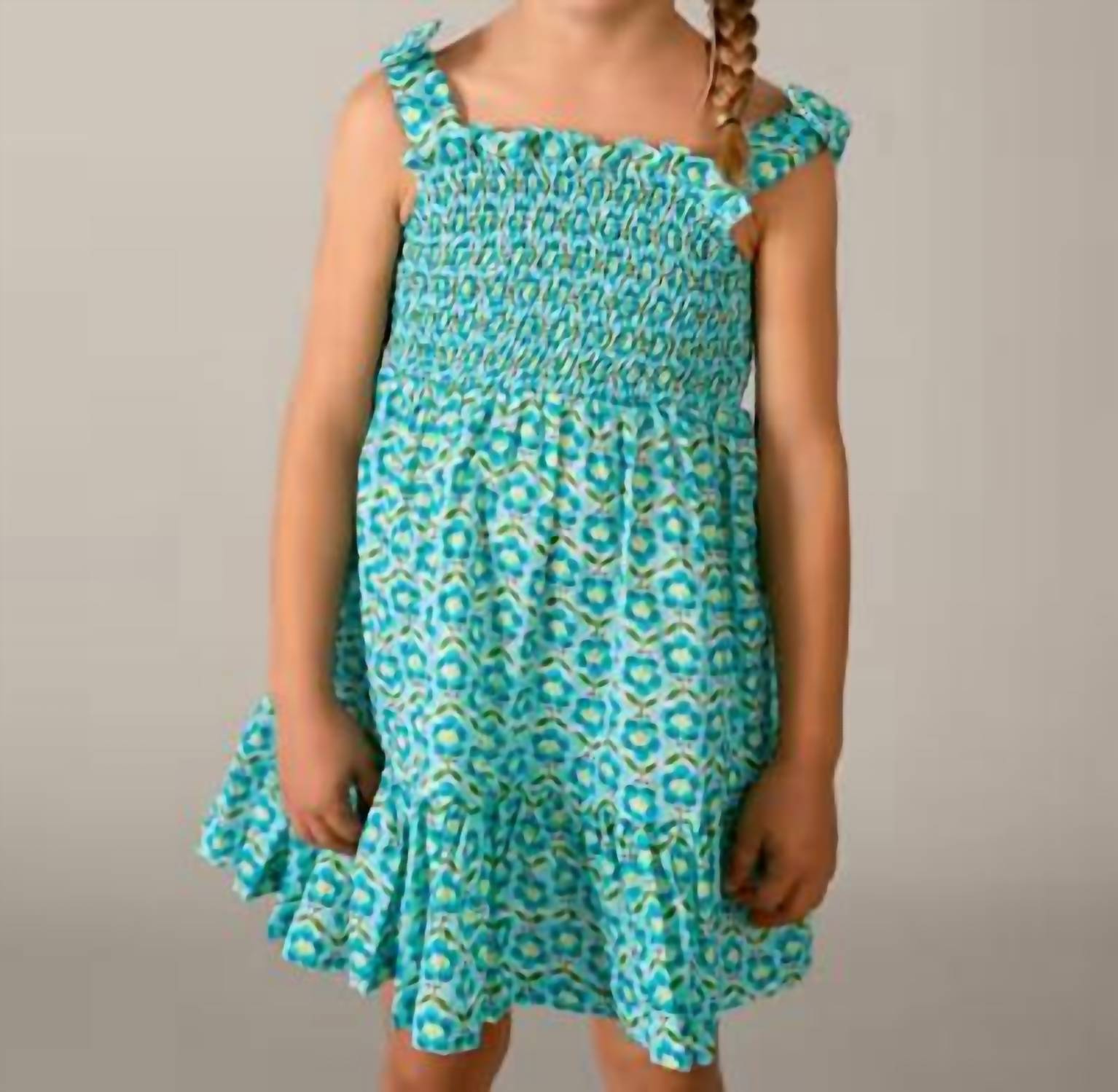 Mayoral - Printed Dress With Matching Headband