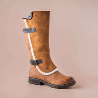 RIEKER Women's Tall Boot in brown - women's shoe