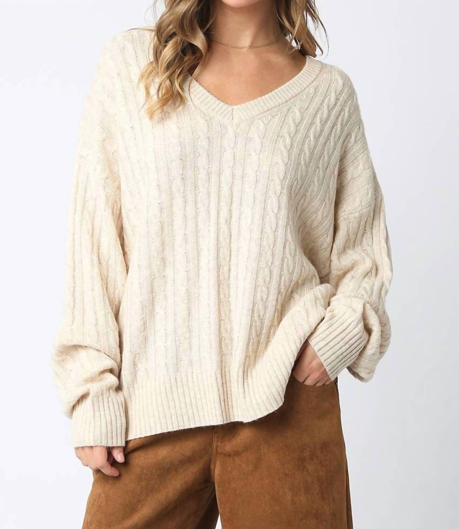 Olivaceous - Dulce Knit Top