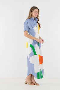 Emily McCarthy Georgia Maxi Dress in windmill - women's dress - alternate view