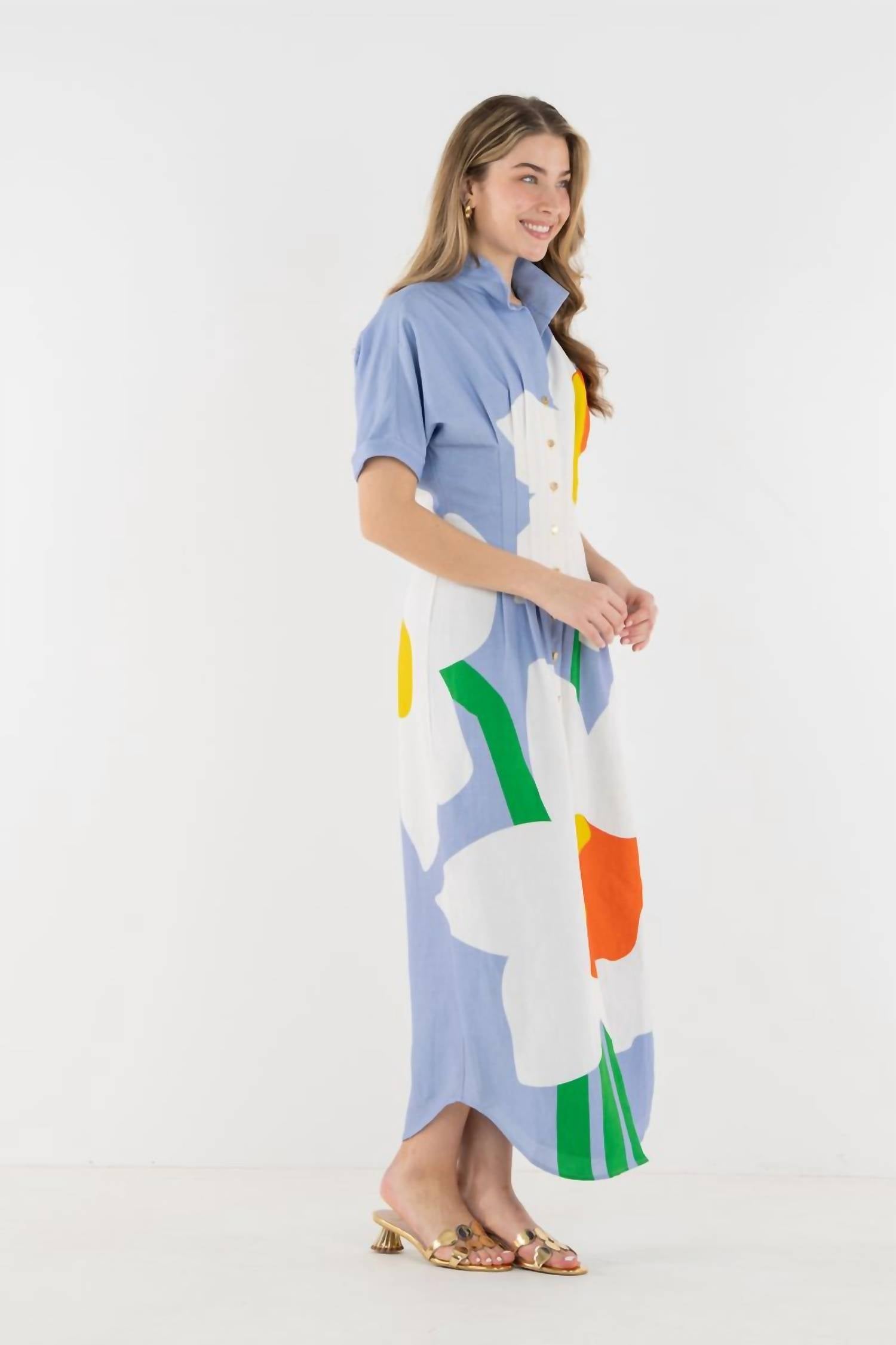 Emily McCarthy Georgia Maxi Dress in windmill - women's dress - alternate view