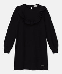 KIDS CAROL KNIT RUFFLE DRESS