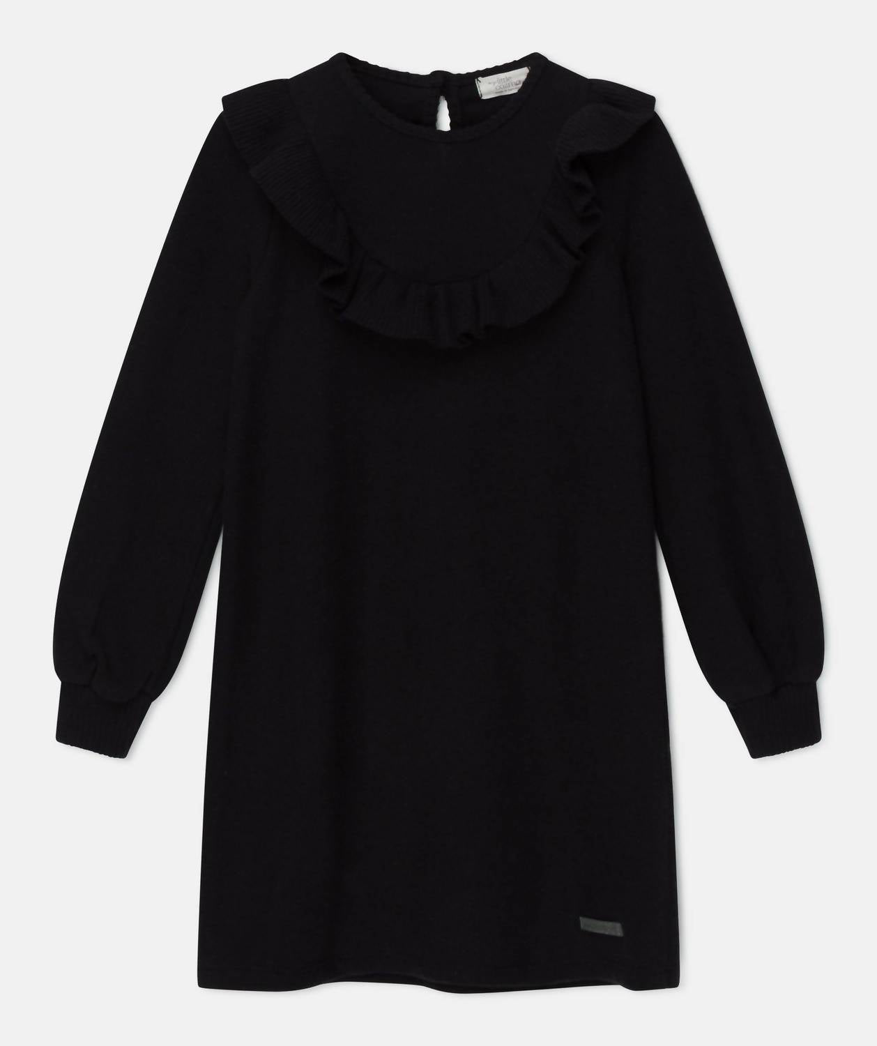 KIDS CAROL KNIT RUFFLE DRESS