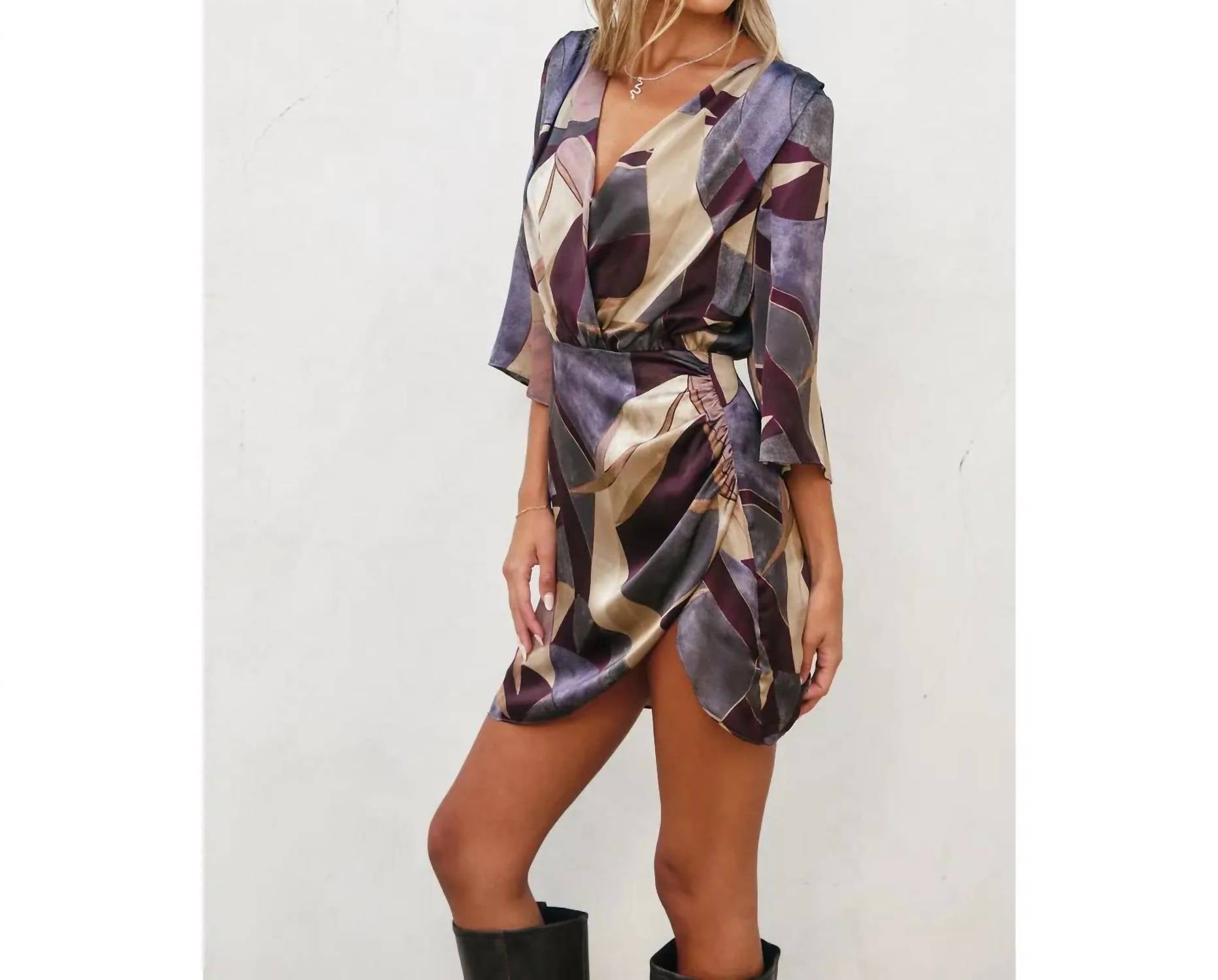Dress Forum - Notable Sensation Surplice Mini Dress