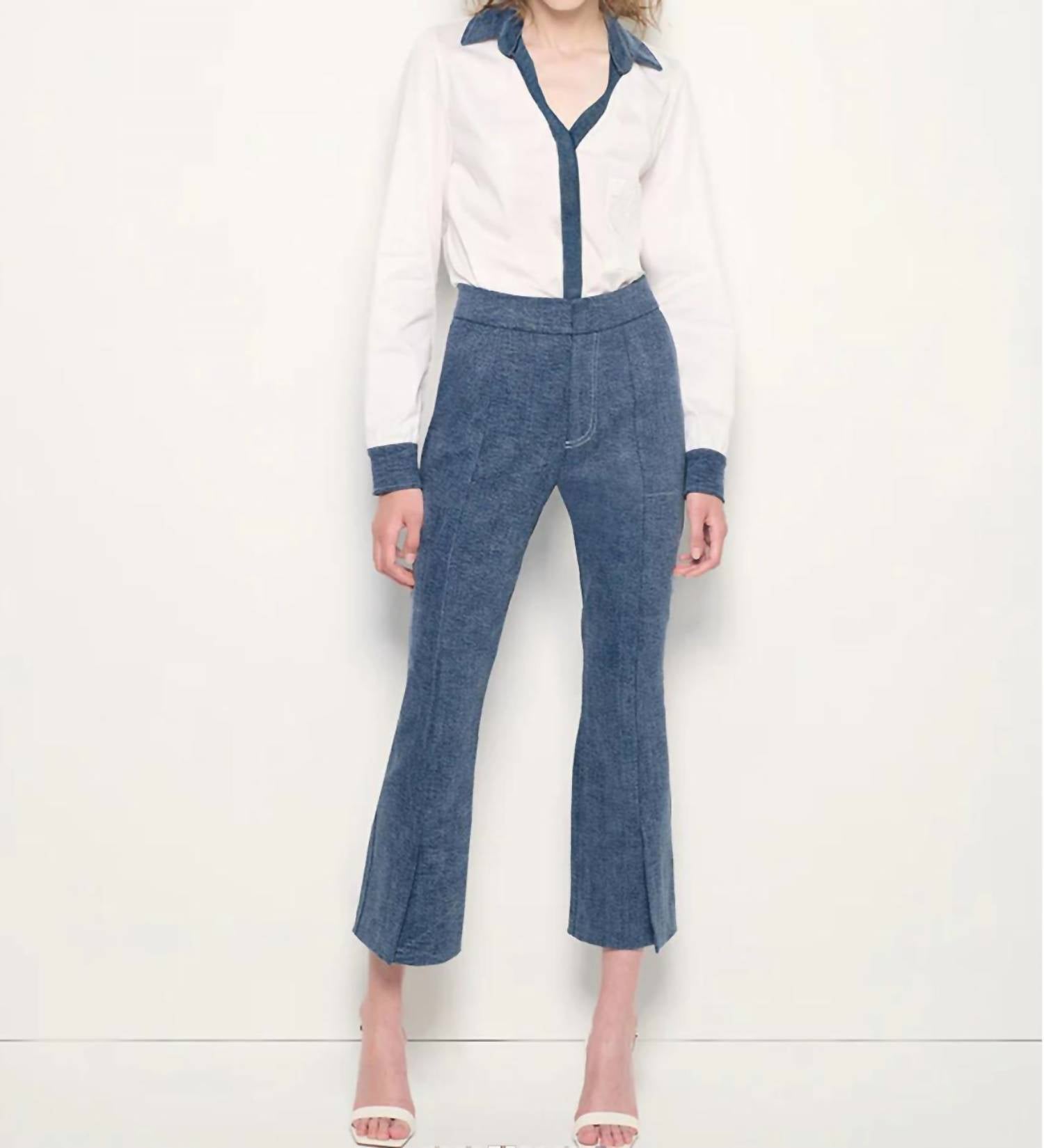 As By Df - Gianna Cropped Micro Flare Pants