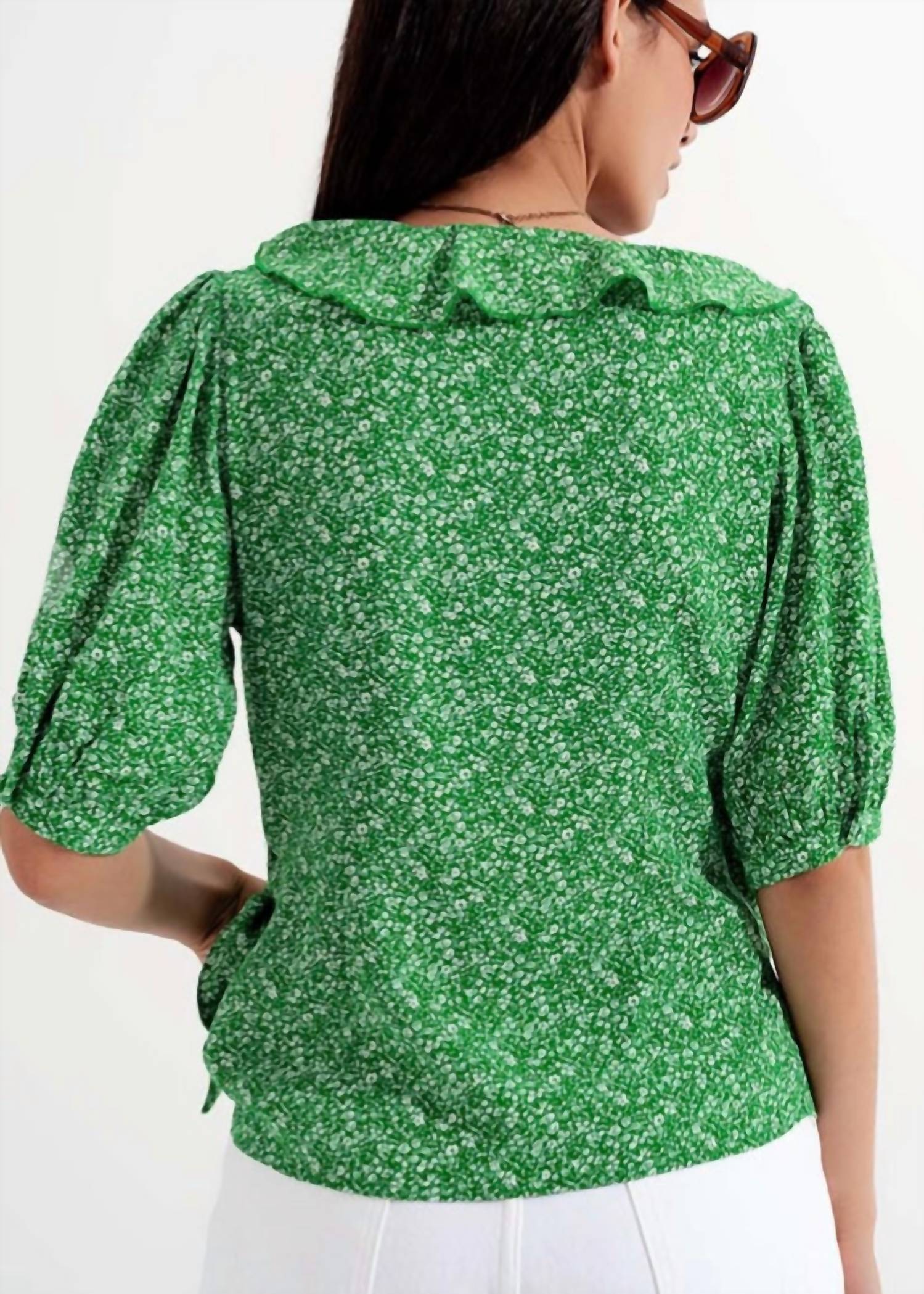 Q2 - Snow In Summer Wrap Blouse