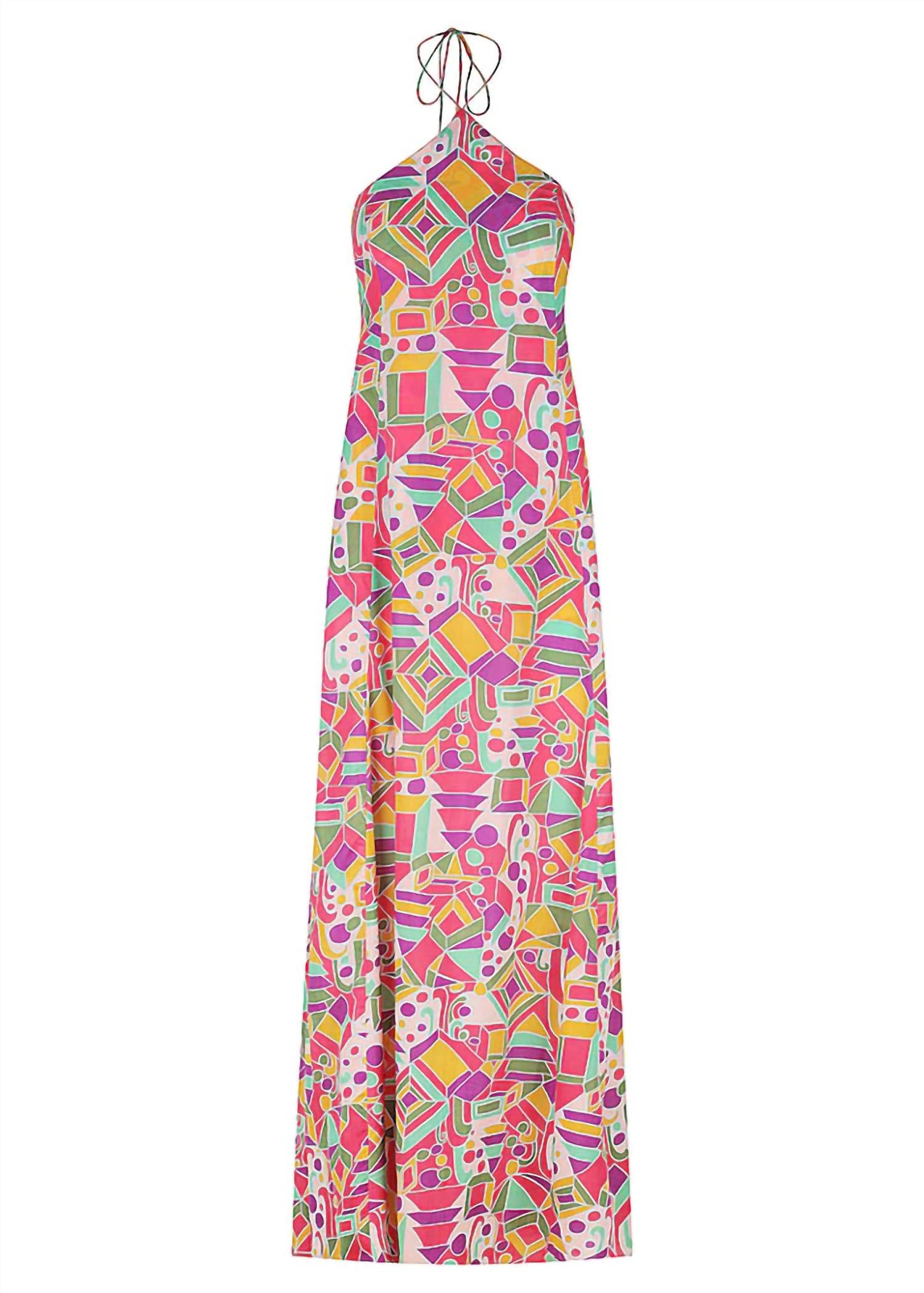 HALTERNECK MAXI DRESS