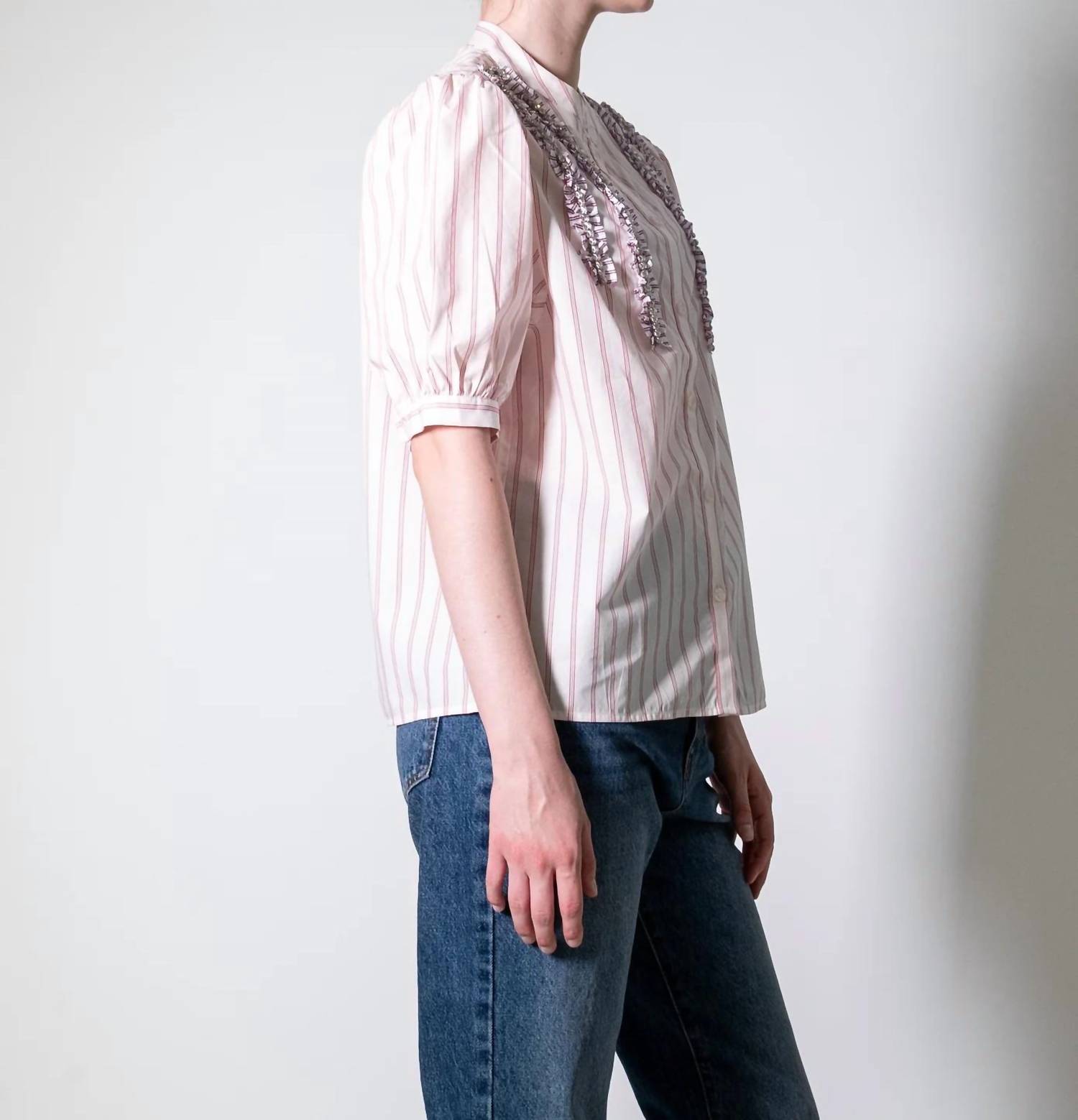 Essentiel Antwerp - Frill Rhinestone Shirt