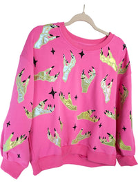 Queen Of Sparkles - Women's Witch Hand Sweatshirt