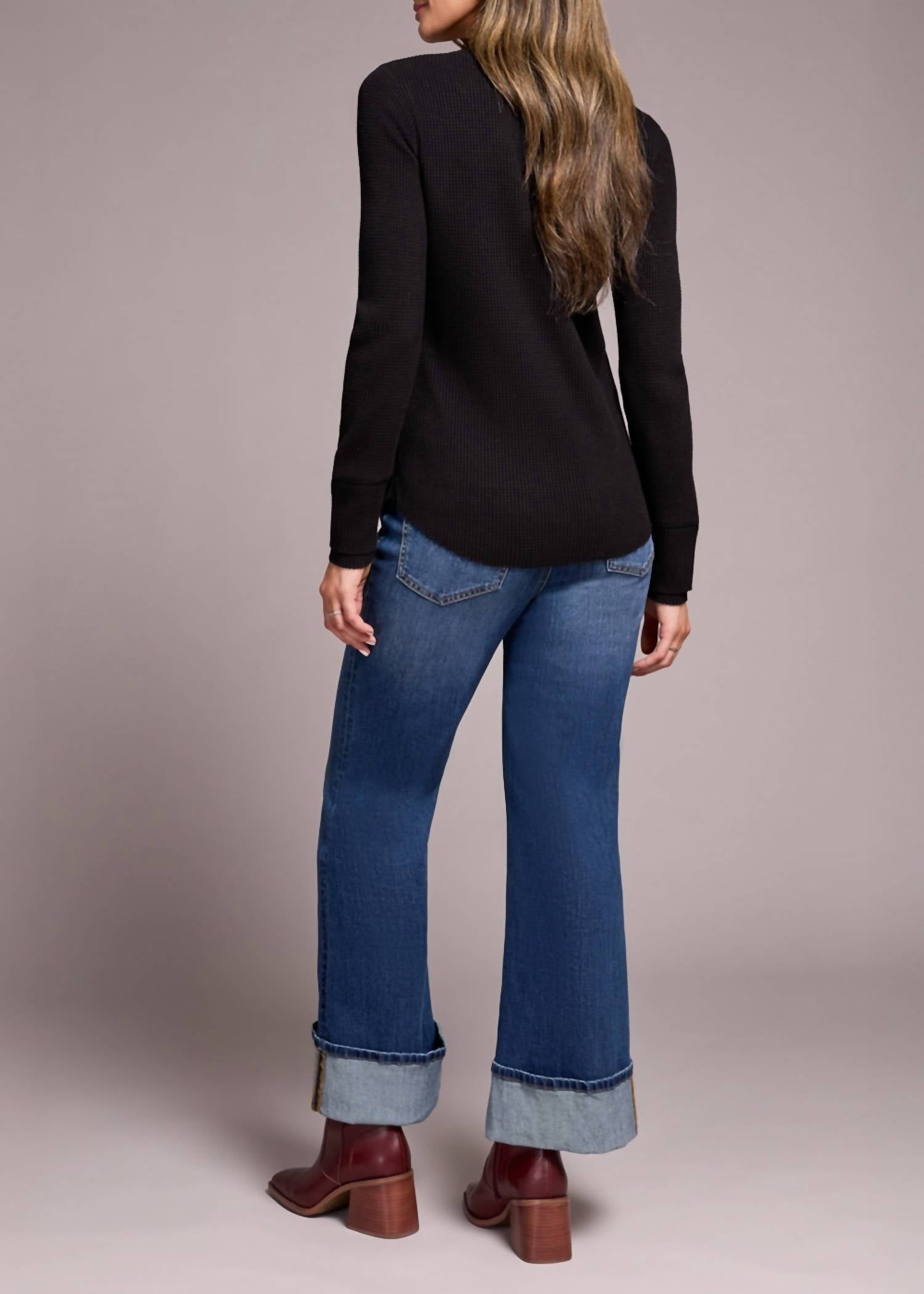 Tribal - Soft Washed Thermal Henley Top